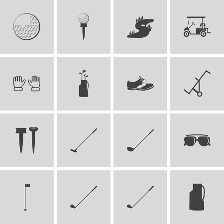 golf icons design over white background vector illustrationのイラスト素材