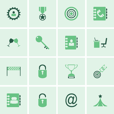 Business career icons. Vector illustrationのイラスト素材