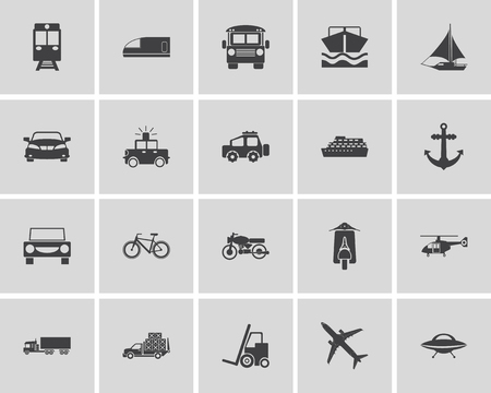 Transportation basic iconsのイラスト素材
