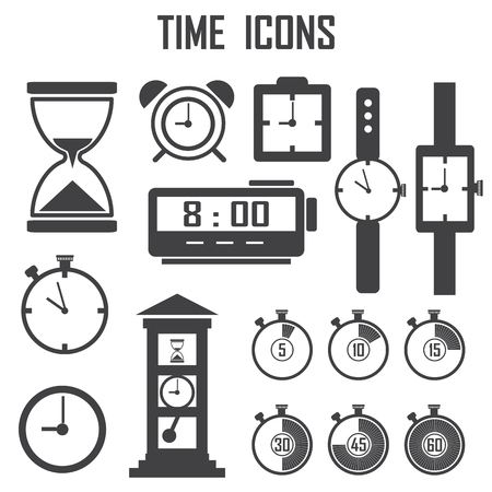 Clock icon illustration.のイラスト素材
