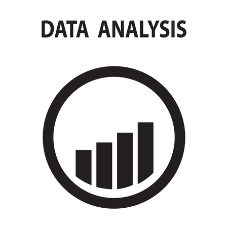 Analysis chart data growth increase line seo icon vector illustration.のイラスト素材