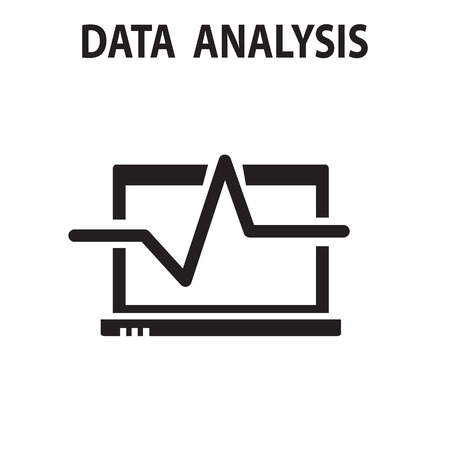 Analysis chart data growth increase line seo icon vector illustration.のイラスト素材