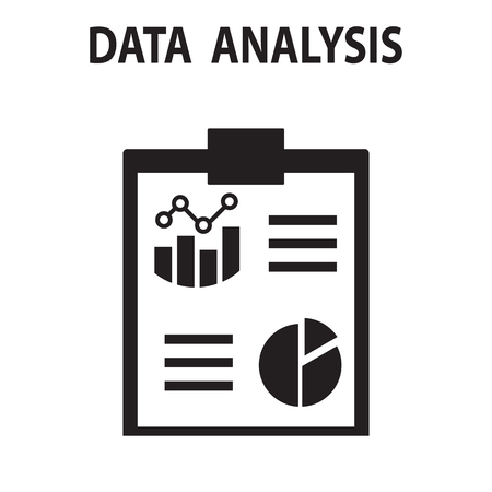 Analysis chart data growth increase line seo icon vector illustration.のイラスト素材