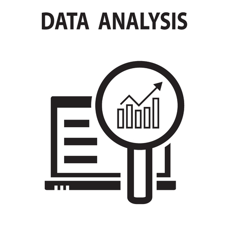 Analysis chart data growth increase line seo icon vector illustration.のイラスト素材