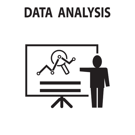 Analysis chart data growth increase line seo icon vector illustration.のイラスト素材