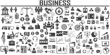 business vector icon flat designのイラスト素材
