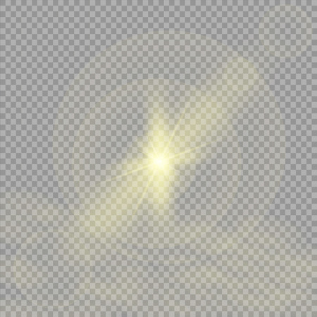 Vector transparent sunlight special lens flare light effectのイラスト素材