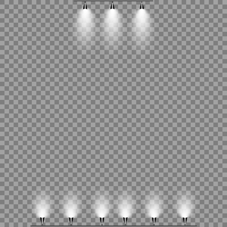 Vector spotlight. Light effectのイラスト素材