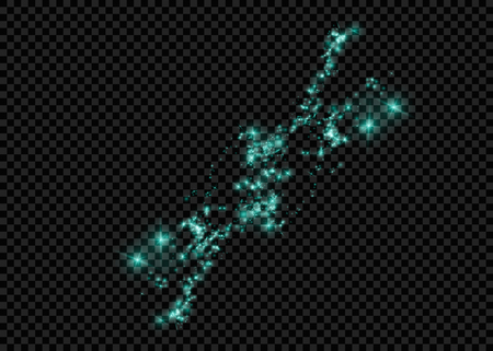 Glow light effect. Vector illustration. Christmas flash. dust.sunのイラスト素材