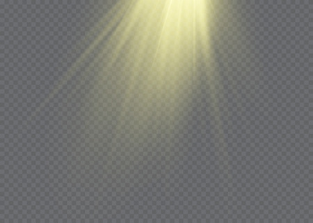 Vector transparent sunlight special lens flare light effectのイラスト素材