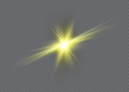 Starburst on dark transparent background.のイラスト素材
