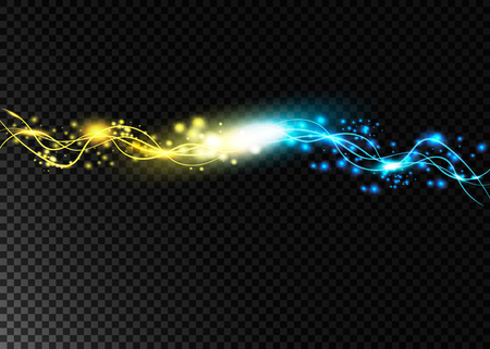 White sparks and stars glitter special light effect. Sparkling magic dust particlesのイラスト素材