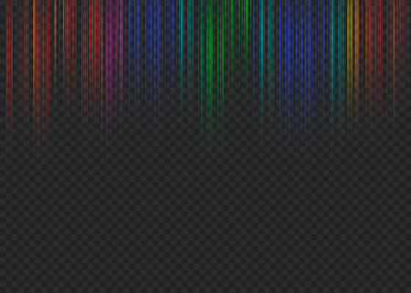 Light flare special effect with rays of light and magic sparkles. Glow transparent vector light effect set, explosion, glitter, spark,のイラスト素材