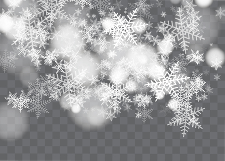 Snow and wind on a transparent background. White gradient decorative element.vector illustration. winter and snow with fog. wind and fog.のイラスト素材