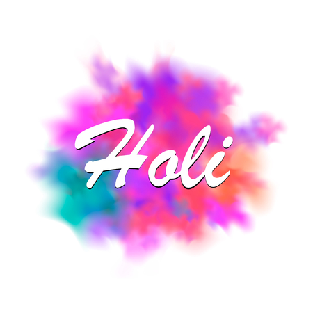 Happy holi vector elements for card design , Happy holi designのイラスト素材