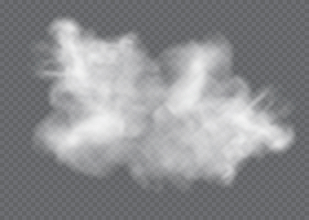 Transparent special effect stands out with fog or smoke. White cloud vector,のイラスト素材