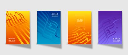 Creative geometric covers design. Linear pattern design. Eps10 vector