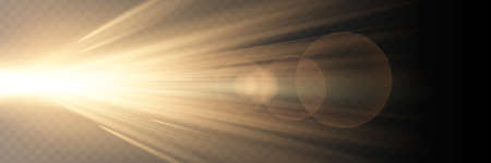 Vector transparent sunlight special lens flare light effectのイラスト素材