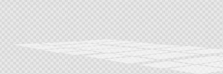 Overlay shadow effect. Transparent overlay window and blinds shadow. Realistic light effect of shadows and natural lighting on a transparent background.のイラスト素材