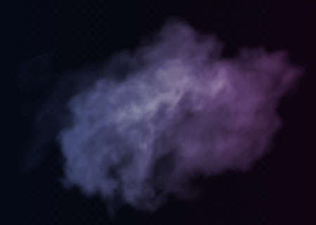 Transparent special effect stands out with fog or smoke. White cloud vector, fog or smog.のイラスト素材