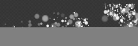 Bokeh background. Snowflakes isolated. Vector illustration.のイラスト素材