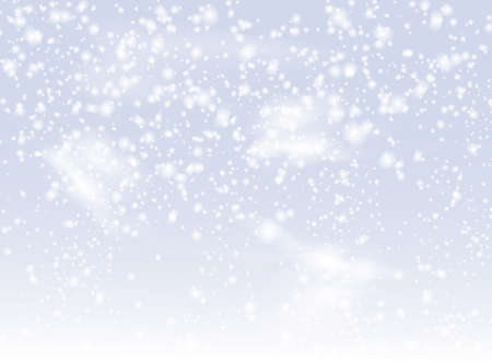 Vector snowfall isolated. Winter background. Snow overlay illustration.のイラスト素材