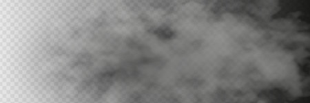 Transparent special effect stands out with fog or smoke. White cloud vector.のイラスト素材