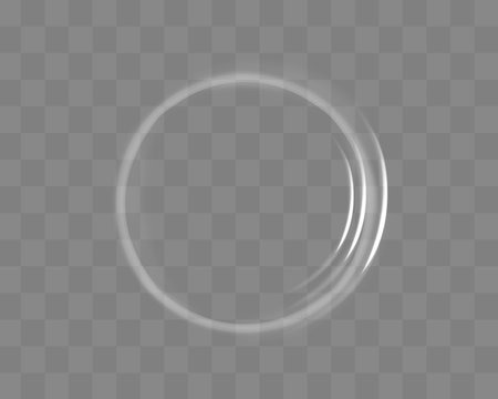 Neon circle frame on blue background. Glowing neon circle frame. Set of neon glowing circles. Glowing rings on dark background.のイラスト素材