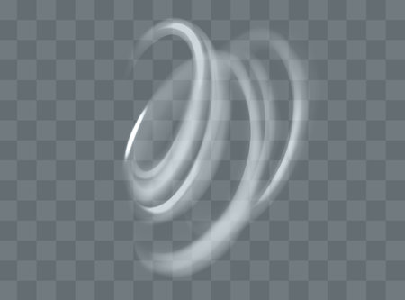 Light trail wave, fire path trace line and effect curve twirl. Neon motion effect. White special effect,speed police line. Road Magic of moving fast lines.のイラスト素材