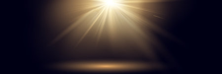 Vector transparent sunlight special lens flare light effect.のイラスト素材