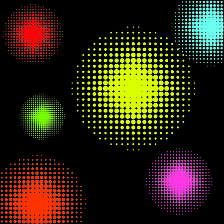 Halftone colorful background, vector illustrationのイラスト素材