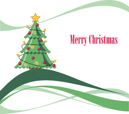 Abstract Christmas card with editable textのイラスト素材
