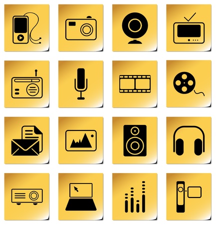 Mass Media icons - professional icons for your website, application, or presentationのイラスト素材
