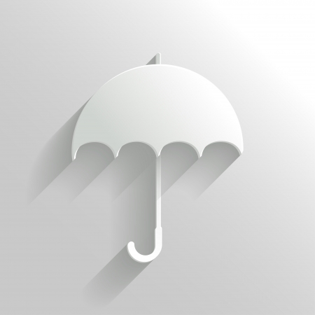 Abstract Umbrella on White Backgroundのイラスト素材