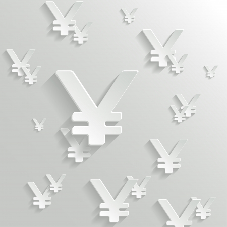 Abstract Background with Yen  Symbol.のイラスト素材