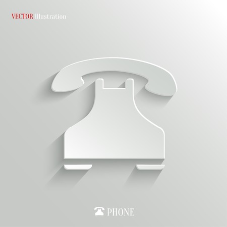 Phone icon - vector web illustration, easy paste to any backgroundのイラスト素材
