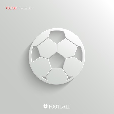 Football icon - vector web illustration, easy paste to any backgroundのイラスト素材