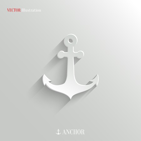 Anchor icon - vector web illustration, easy paste to any backgroundのイラスト素材