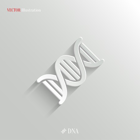 DNA icon - vector web illustration, easy paste to any backgroundのイラスト素材