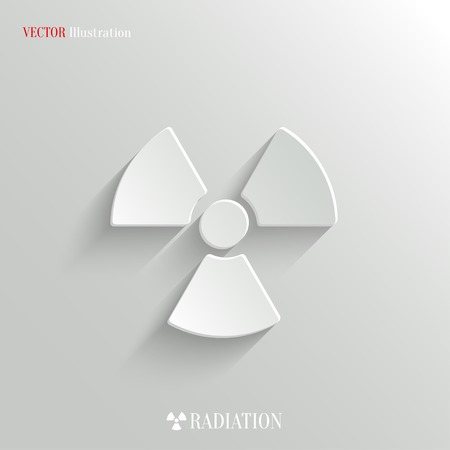 Radioactivity icon - vector web illustration, easy paste to any backgroundのイラスト素材