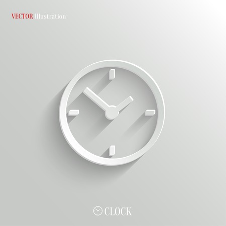 Clock icon - vector web illustration, easy paste to any backgroundのイラスト素材