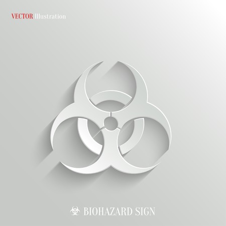 Biohazard icon - vector web illustration, easy paste to any backgroundのイラスト素材
