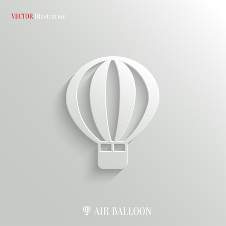 Air Balloon icon - vector concept backgroundのイラスト素材
