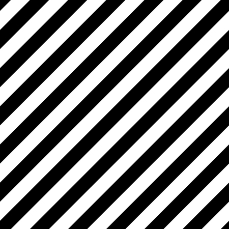 Vector Diagonal Striped Seamless Pattern. Black and white backgroundのイラスト素材