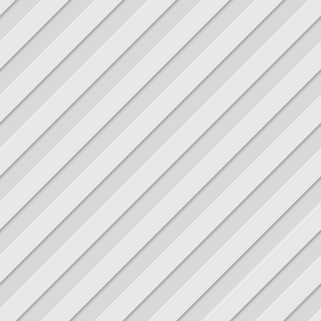 Abstract Geometric 3d White Seamless Pattern, Diagonal Striped Vector Backgroundのイラスト素材