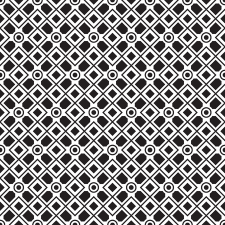 Seamless parquetry vector monochrome pattern backgroundのイラスト素材