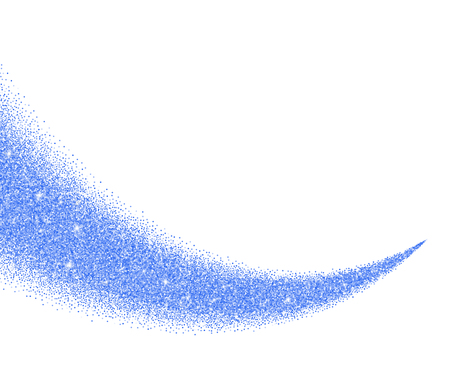 Vector blue glitter wave abstract background, blue sparkles on white background, vip design templateのイラスト素材