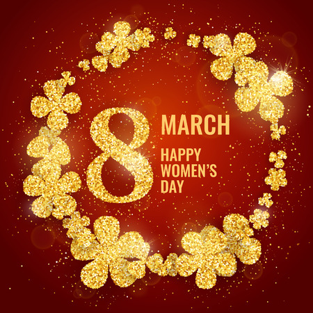 Vector Happy Womens Day greeting cardのイラスト素材