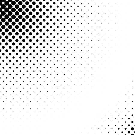 Vector abstract dotted halftone template background. Pop art dotted gradient design element.のイラスト素材