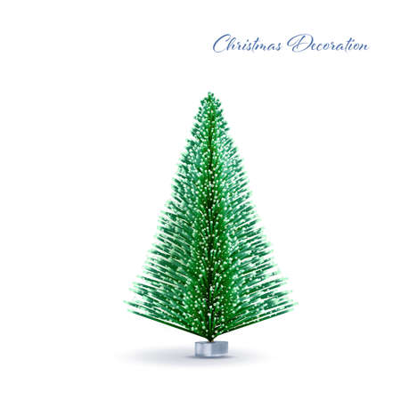 Christmas and New Year 3D geometric decoration isolated on white backgroundのイラスト素材